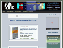 Tablet Screenshot of editorialjuridicacontinental.com
